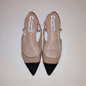 NWOB Steve Madden  AllurebSlingback Flats – designer inspired Elegance (Size 9)
